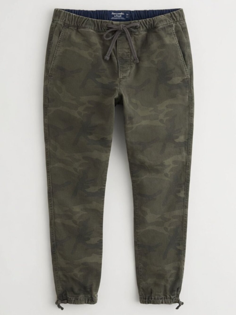 Abercrombie & Fitch Camo Joggers Mens M Drawstring Y2K Army Pants 32x29 GUC Vtg